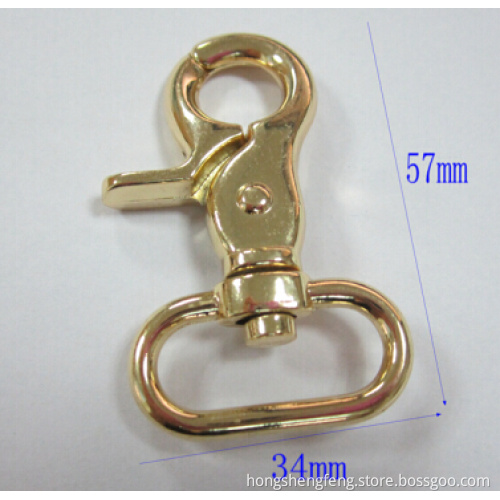 Metal Swivel Dog with Gold Plated Color for Wholesale